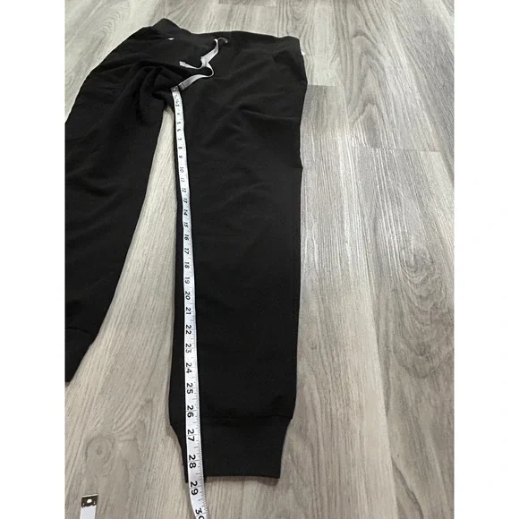FIGS Zamora Jogger Scrub Pants Black Womens Drawstring Pockets 28 Inseam - Picture 3 of 7